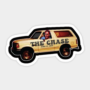 The Chase - OJ Simpson 1994 Sticker